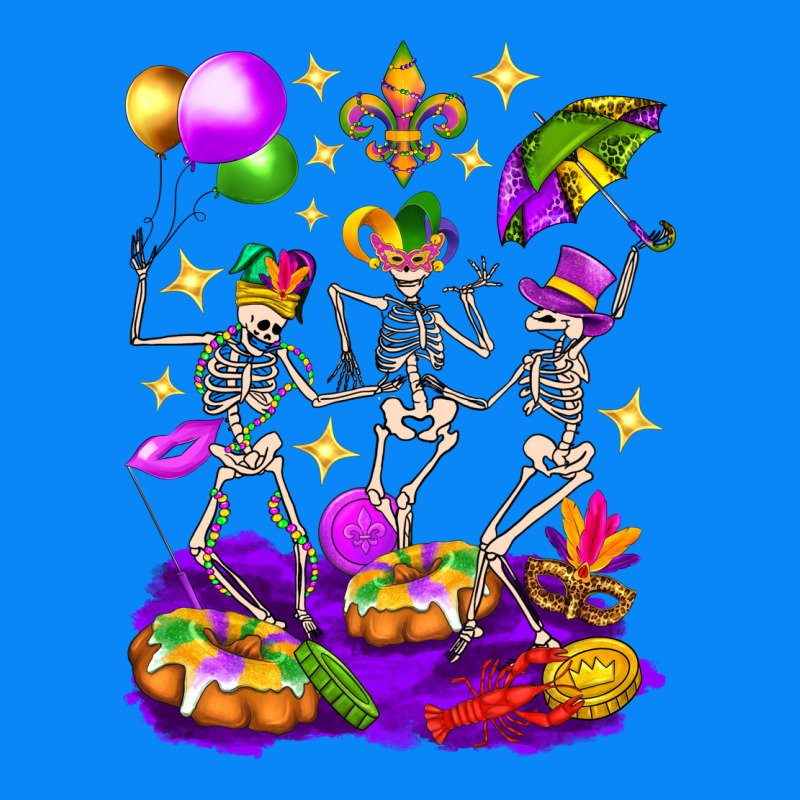 Mardi Gras Skeletons Zipper Hoodie by BundleAndBundleShop | Teevron