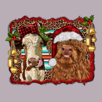 Christmas Heifer And Highland Cow With Serape Background Vintage Tee | Teevron