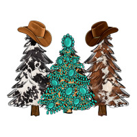 cowhide with gemstones trees | Teevron