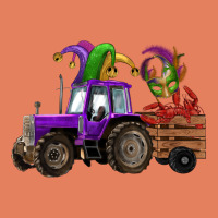 Mardi Gras Mask Crawfish Farm Tractor Classic Tee | Teevron