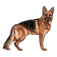 German Shepherd Dog Illustrations | Teevron