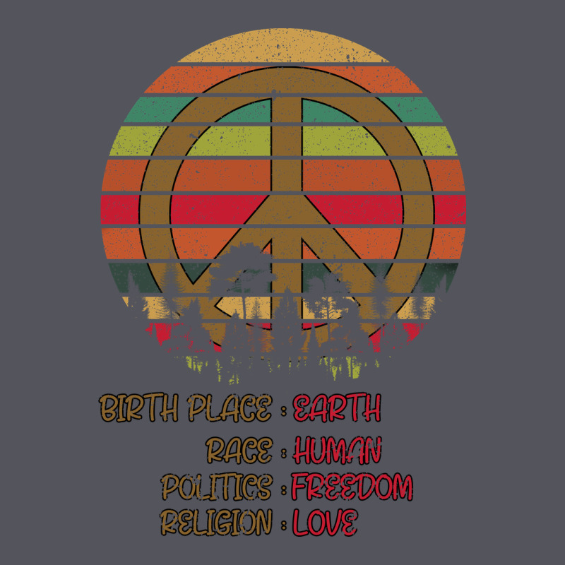 Birthplace Earth Race Human Peace Sign Hippie Vintage Hoodie by Bettercallsaul | Teevron
