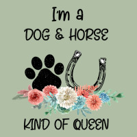 I'm A Dog & Horse Kind Of Queen Pet Lover Owner Urban Heavy Tee | Teevron