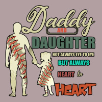 Daddy And Daughter Not Always Eye To Eye But Always Heart To Heart Vintage Hoodie | Teevron