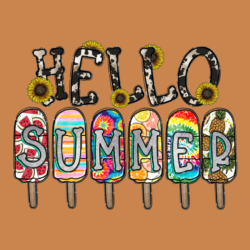 Name Vibrant Summer Greeting With Popsicles Heavyweight Hoodie by CowhideDigitalArt | Teevron