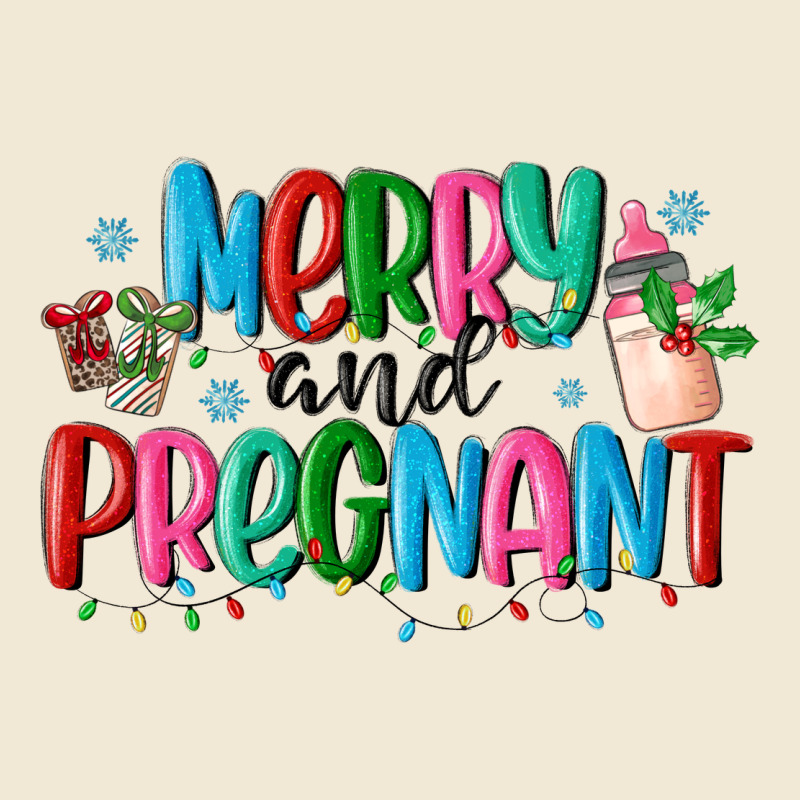 Merry And Pregnant Premium Tee by MaliasSmallBusiness | Teevron