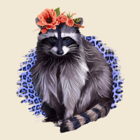 Classy But A Little Thrashy Racoon With Flowers Ladies Tee | Teevron