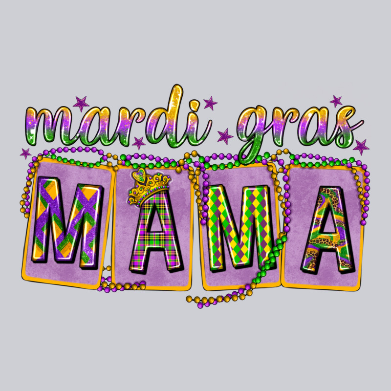 Mardi Gras Mama With Beads Mother's Day Heavyweight Sweatshirt by HowdyJamesFarm | Teevron