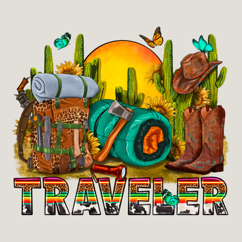Western Traveler Cowboy Heavy Core Tee by NancyCooperArtShop | Teevron