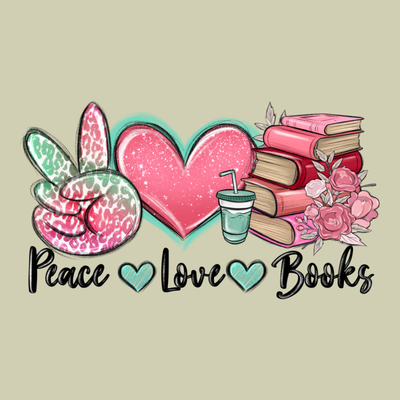 Peace Love Books Heavy Core Tee by MaliasSmallBusiness | Teevron