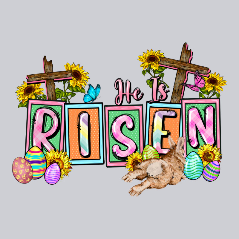 He Is Risen Easter  Easter Day Heavyweight Sweatshirt by CowGirlArtShop | Teevron