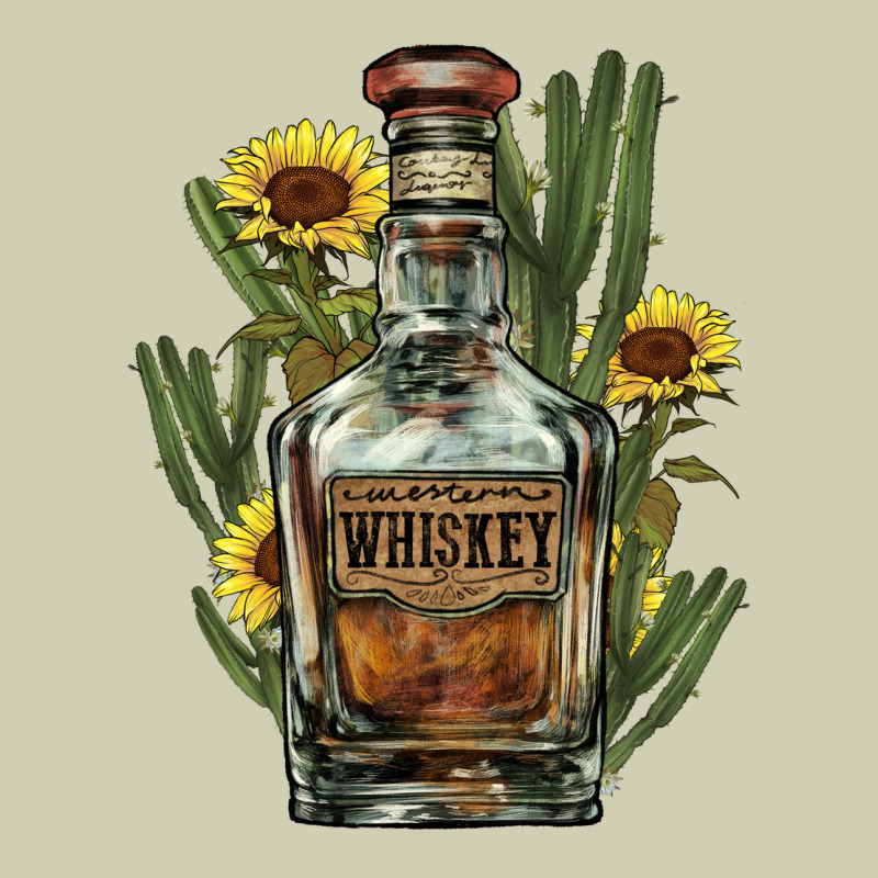 Western Whiskey Bottle Heavy Core Tee by NancyCooperArtShop | Teevron