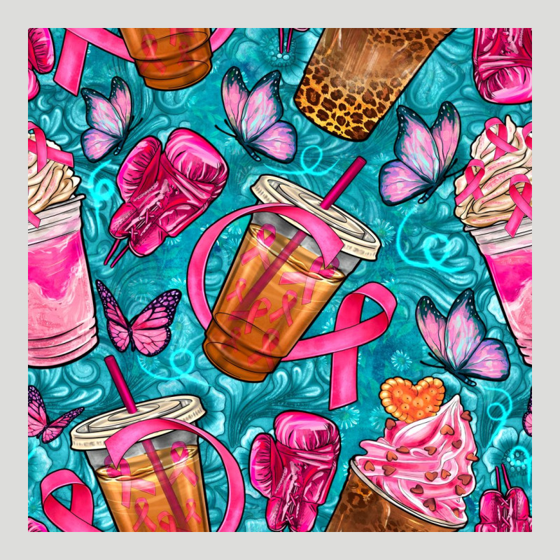 Breast Cancer Coffee Cups With Butterfly Seamless Pattern Bbs Zipper Hoodie by BundleAndBundleShop | Teevron