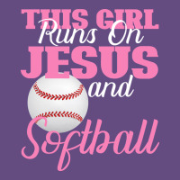 This Girl Jesus And Softball Vintage Hoodie | Teevron
