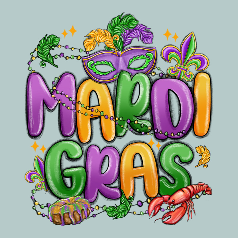 Mardi Gras Heavy Core Tee by MaliasSmallBusiness | Teevron