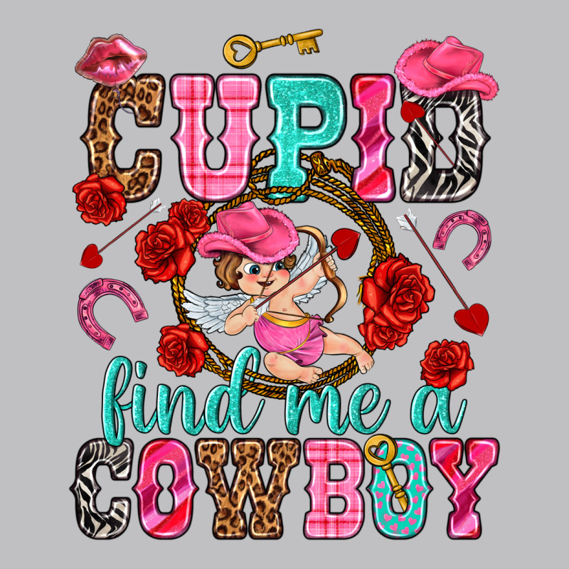 Cupid Find Me A Cowboy Valentine's Day Long Sleeve Tee by HowdyJamesFarm | Teevron