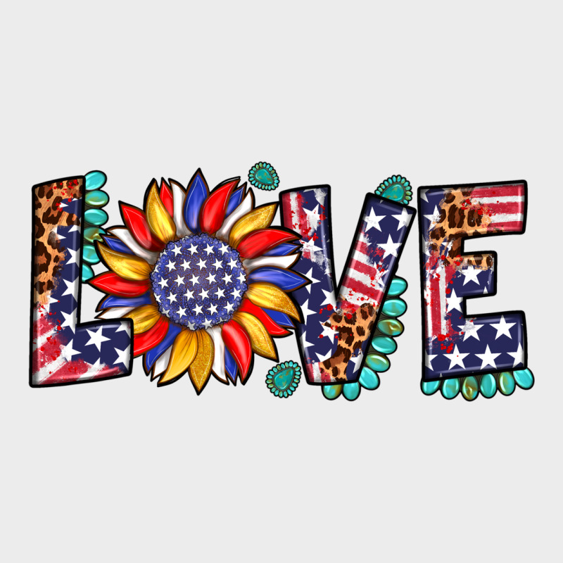 Love Sunflower Usa Flag Leopard Urban Hoodie by Artiststas | Teevron