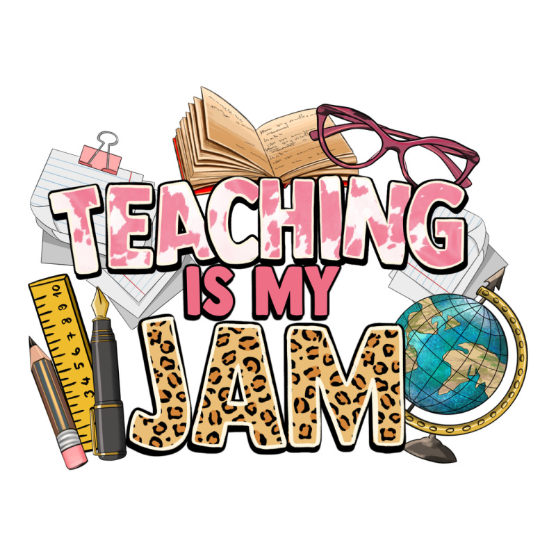 Teaching Is My Jam Teacher School Ladies Tee by NancyCooperArtShop | Teevron