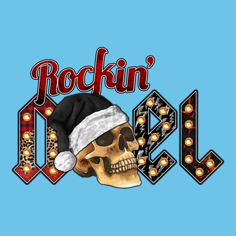 Rockin Noel Skull Premium Sweatshirt by CowhideDigitalArt | Teevron