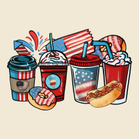 4th Of July Coffee Cups Ladies Tee | Teevron