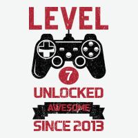 Kids Level 7 Unlocked Awesome Since 2013 Urban Heavy Tee | Teevron
