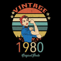 Vintage 1980 Original Parts Women 40th Birthday Urban Heavy Tee | Teevron
