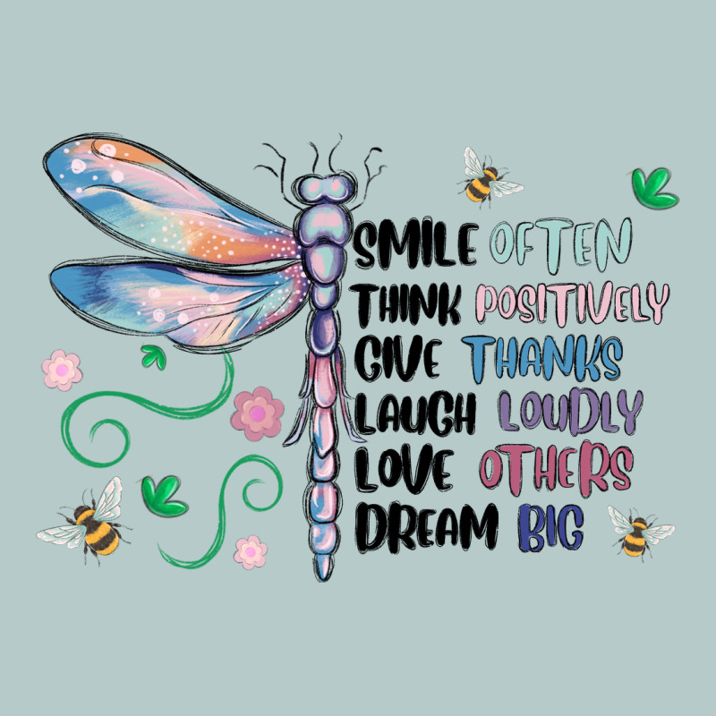 Dragonfly Smile Tink Give Laugh Love Dream Heavy Core Tee by MaliasSmallBusiness | Teevron