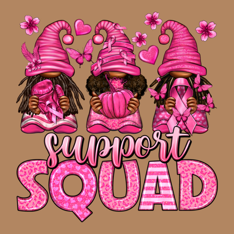Breast Cancer Afro Gnomies Support Squad Long Sleeve Tee by texasbilliewilder | Teevron