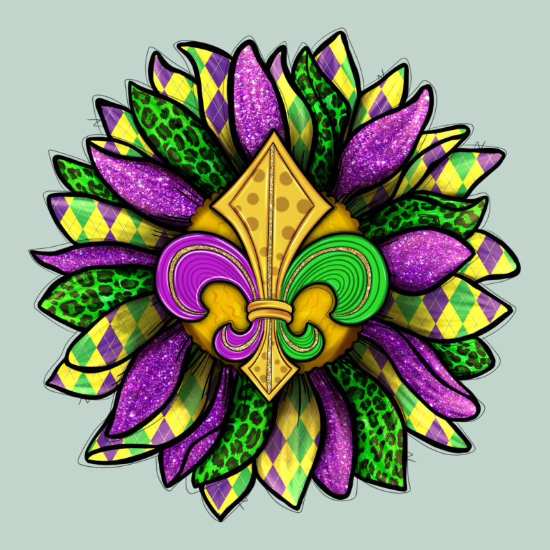 Mardi Gras Sunflower Zipper Hoodie by BundleAndBundleShop | Teevron