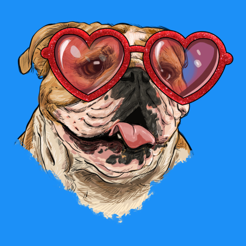 English Bulldog With Love Glass Classic Tee by RanaPortraitStore | Teevron