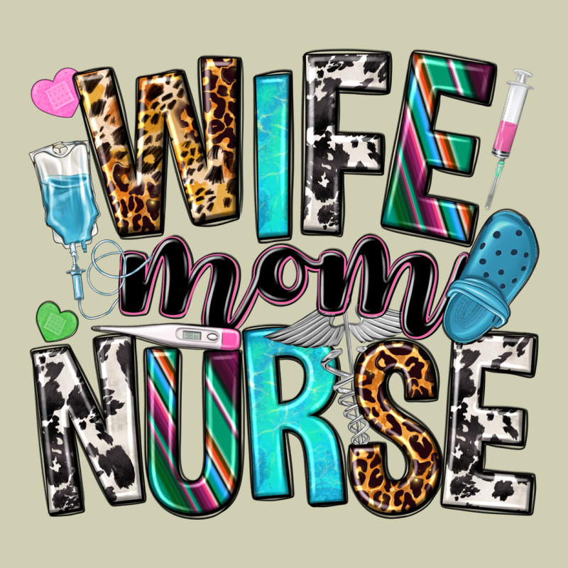 Wife Mom Nurse Heavy Core Tee by NancyCooperArtShop | Teevron