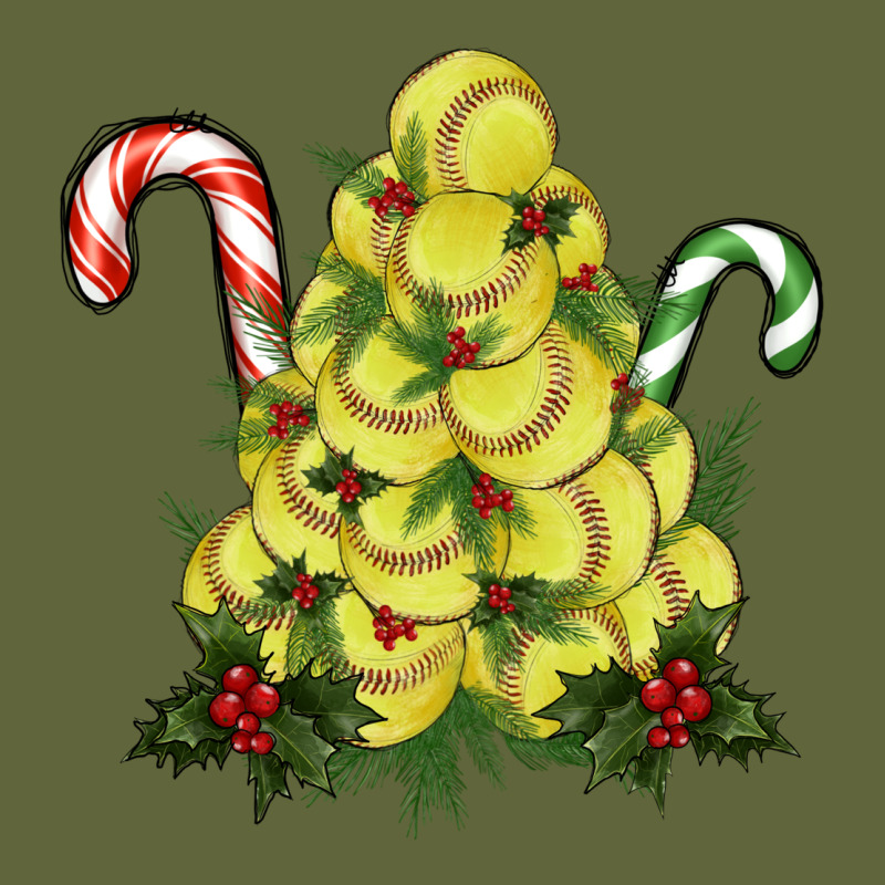Lightning Softball Christmas Tree Classic Tee by RanaPortraitStore | Teevron