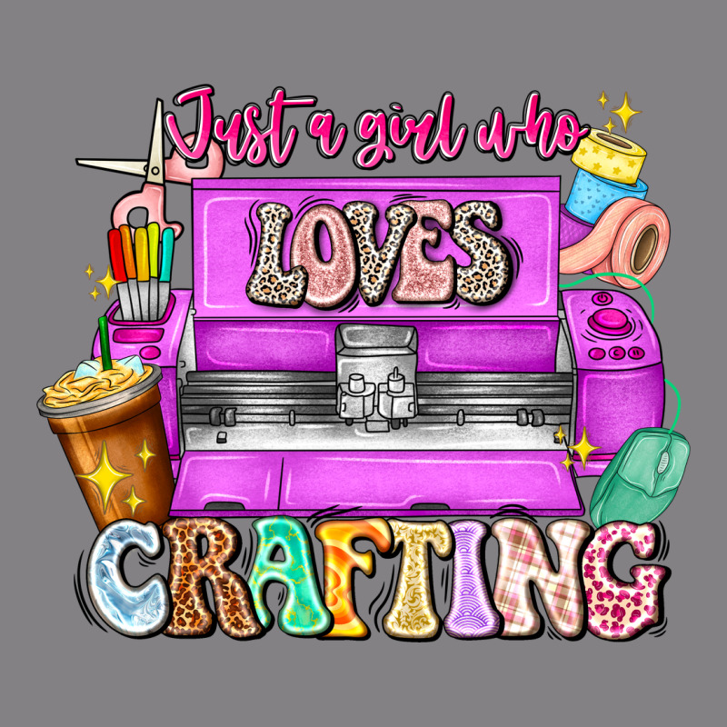 Just A Girl Who Loves Crafting Heavyweight Hoodie by CowhideDigitalArt | Teevron