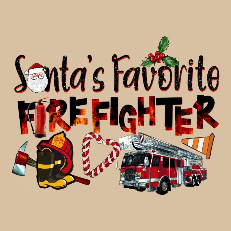 Santa's Favorite Firefighter Heavyweight Hoodie by LillyAllenDesigns | Teevron