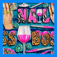Nail Boss Money Hand And Wine With Gemstone Leopard And Zebra Seamless Zipper Hoodie | Teevron