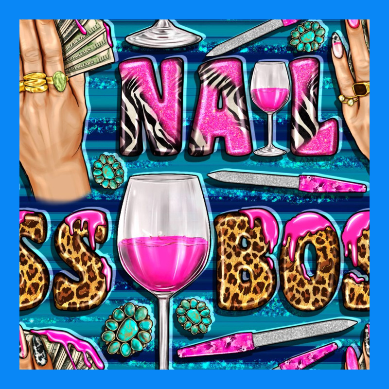 Nail Boss Money Hand And Wine With Gemstone Leopard And Zebra Seamless Zipper Hoodie by BundleAndBundleShop | Teevron