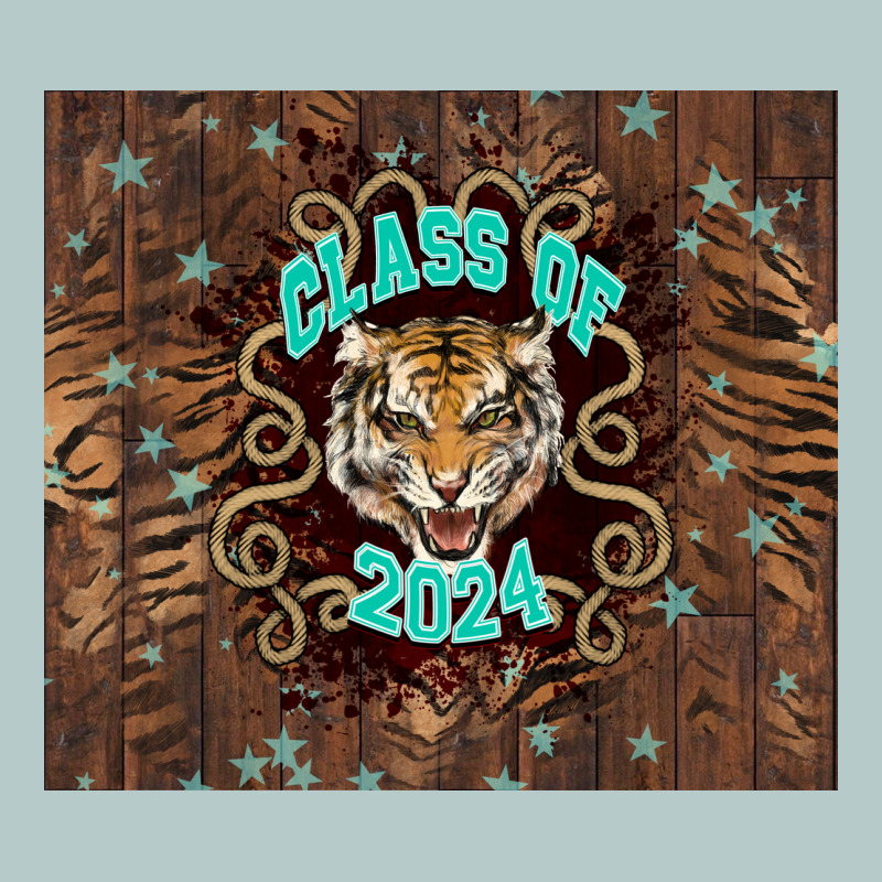 Class Of 2024 Tiger Heavy Core Tee by NancyCooperArtShop | Teevron