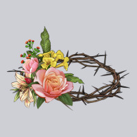 Crown Of Thorns Floral Easter Heavyweight Sweatshirt | Teevron
