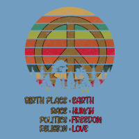 Birthplace Earth Race Human Peace Sign Hippie Urban Heavy Tee | Teevron