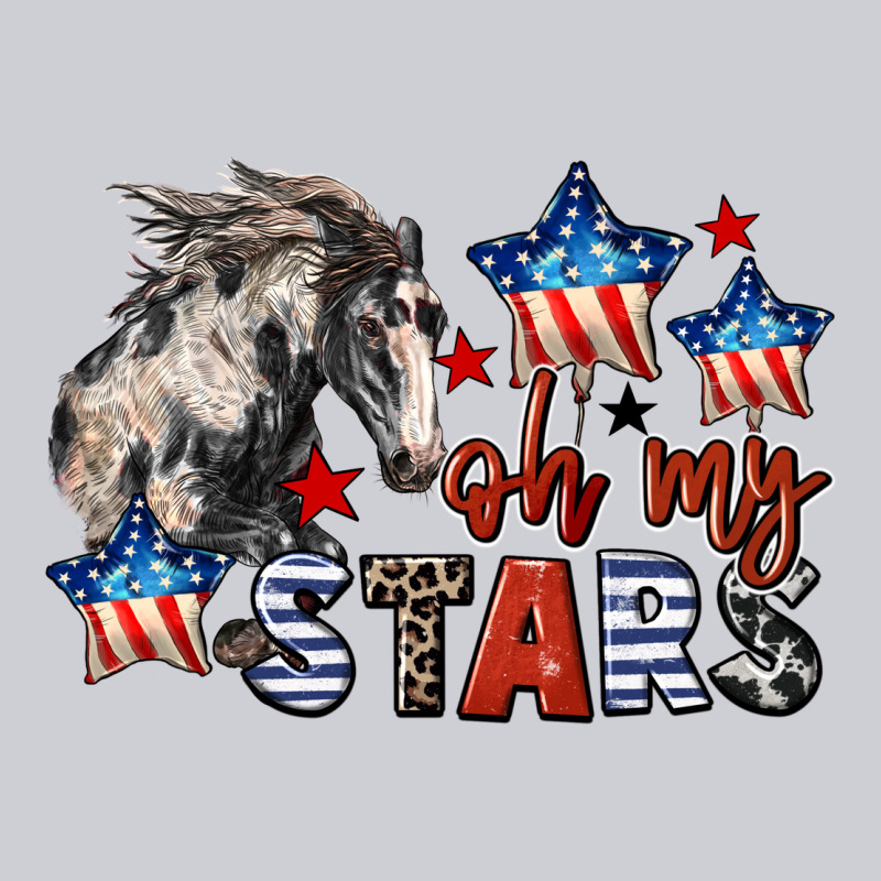 Oh My Stars Horse 4th Of July Heavyweight Sweatshirt by CowGirlArtShop | Teevron