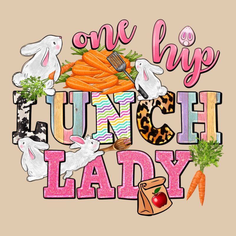 One Hip Lunch Lady Easter Day Heavyweight Sweatshirt by CowGirlArtShop | Teevron