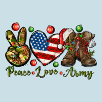 Peace Love Army Christmas Ladies Tee | Teevron