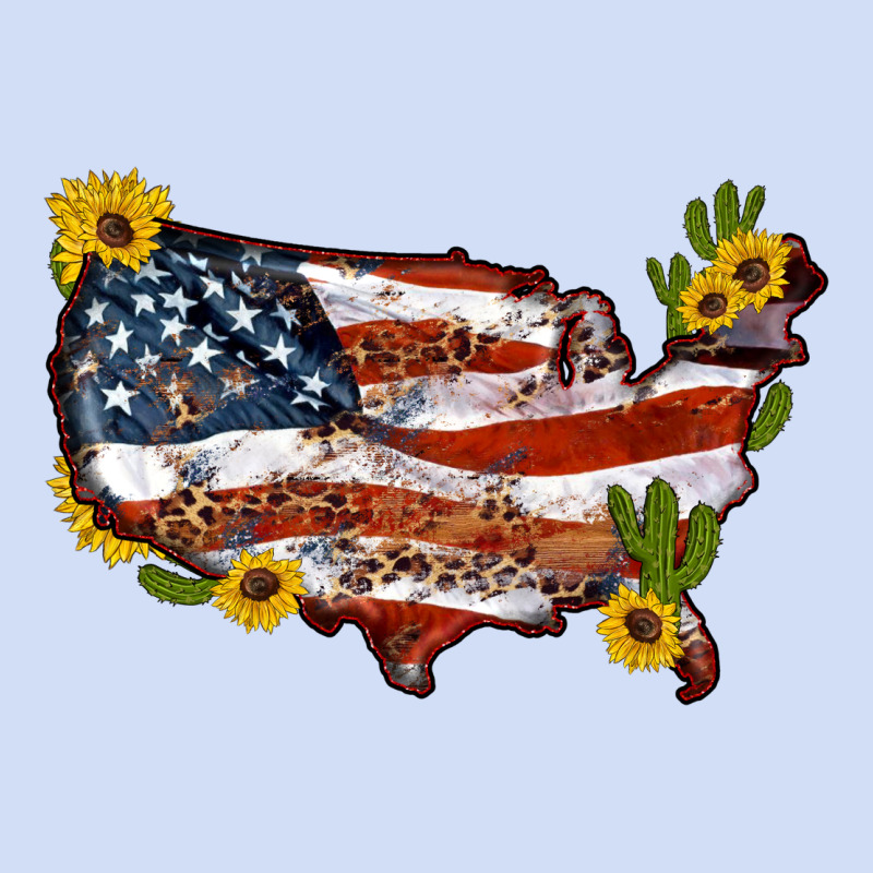 Usa Map With Sunflower And Cactus Urban Hoodie by Artiststas | Teevron
