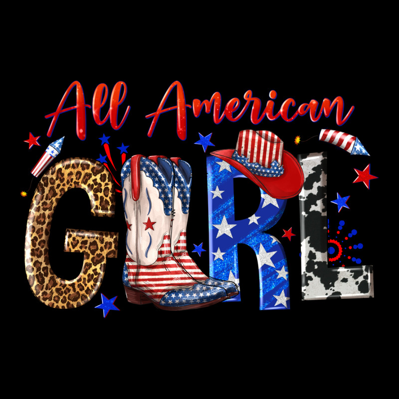 All American Girl Ladies Tee by NancyCooperArtShop | Teevron