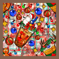 Christmas Coffee Cups Ornaments And Lights With Diamond Plaid Seamless Zipper Hoodie | Teevron
