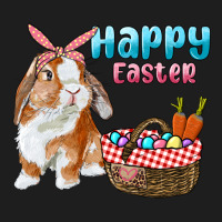 Happy Easter Bunny And Egg Basket Classic Tee | Teevron
