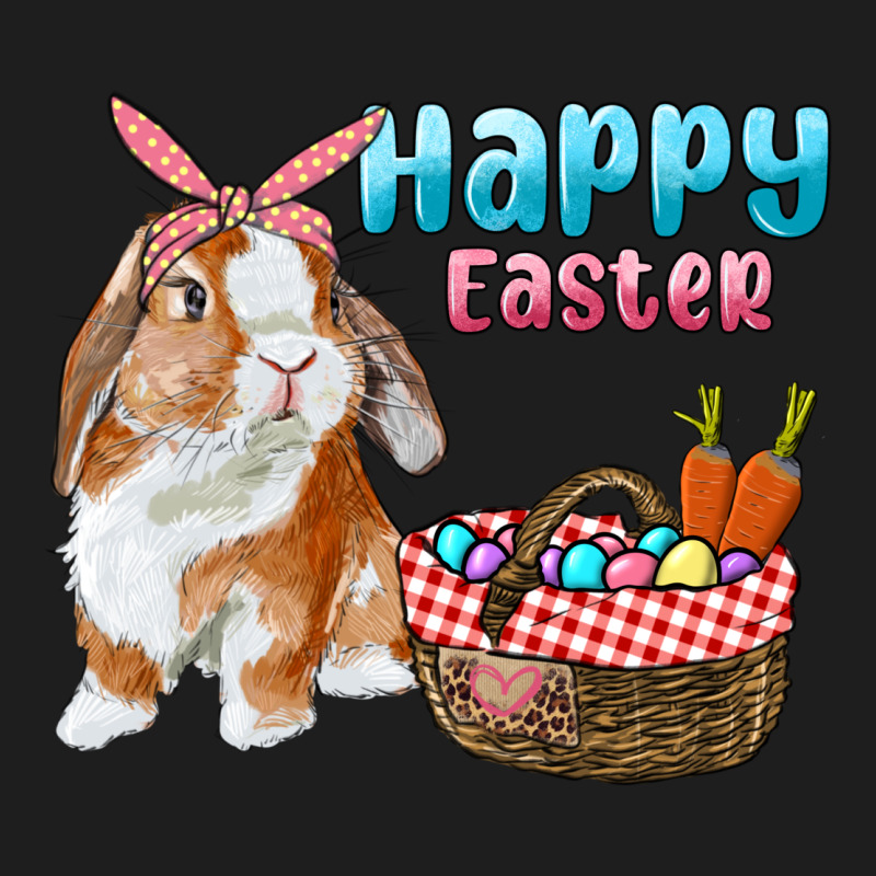 Happy Easter Bunny And Egg Basket Classic Tee by RanaPortraitStore | Teevron