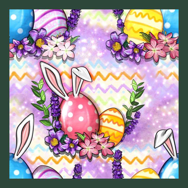 Easter Eggs With Flowers Seamless Pattern Zipper Hoodie by BundleAndBundleShop | Teevron