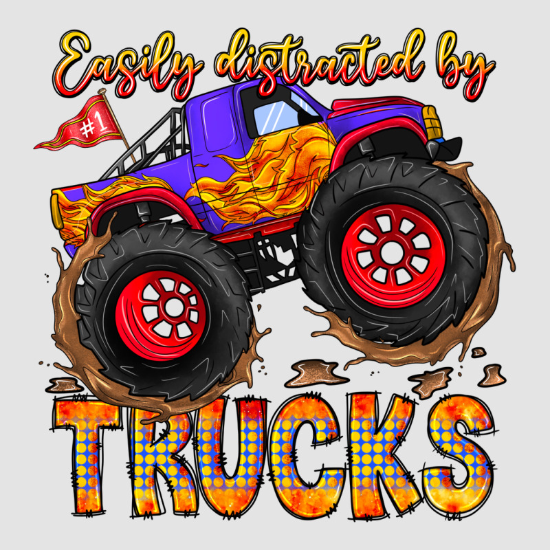 Easily Distracted By Trucks Premium Sweatshirt by CowhideDigitalArt | Teevron