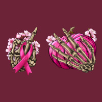 Breast Cancer Skeleton Hands Long Sleeve Tee | Teevron